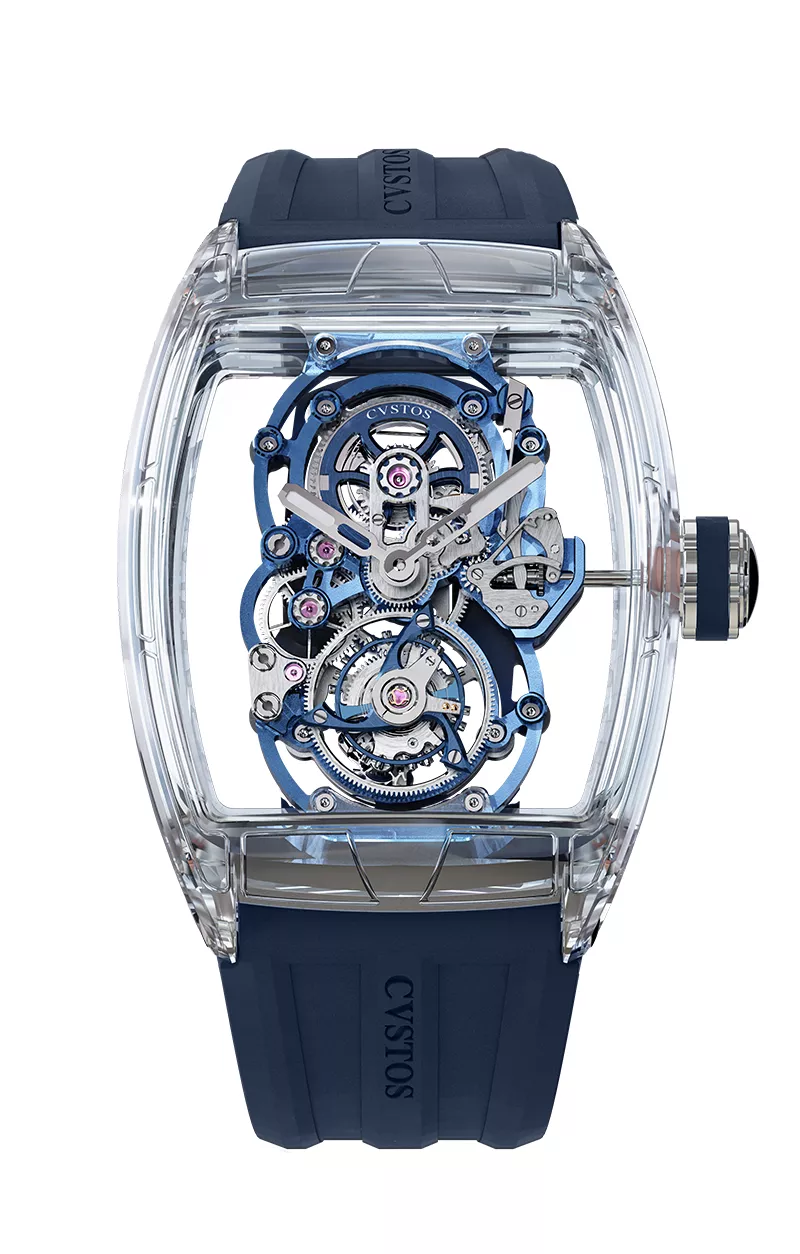 CHALLENGE TOURBILLON 8 SAPPHIRE/BLUE MVT Watch | Cvstos